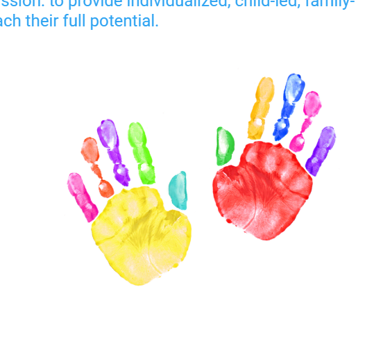 Colorful Handprints for Family Partnership
